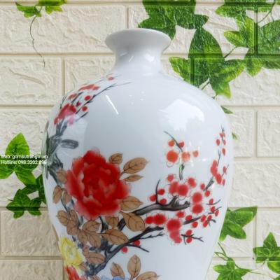 Mai Bình Tích Lộc họa tiết Chim Hoa